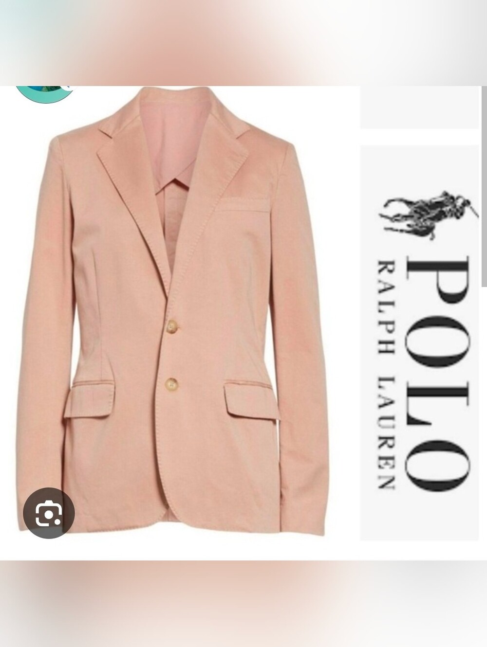 Polo by Ralph Lauren Women's Pale Pink Blazer